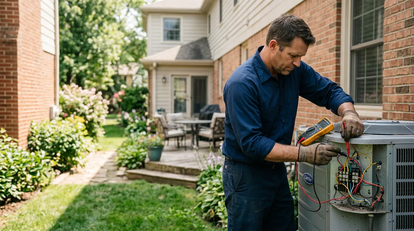 HVAC technician working near Succasunna, NJ